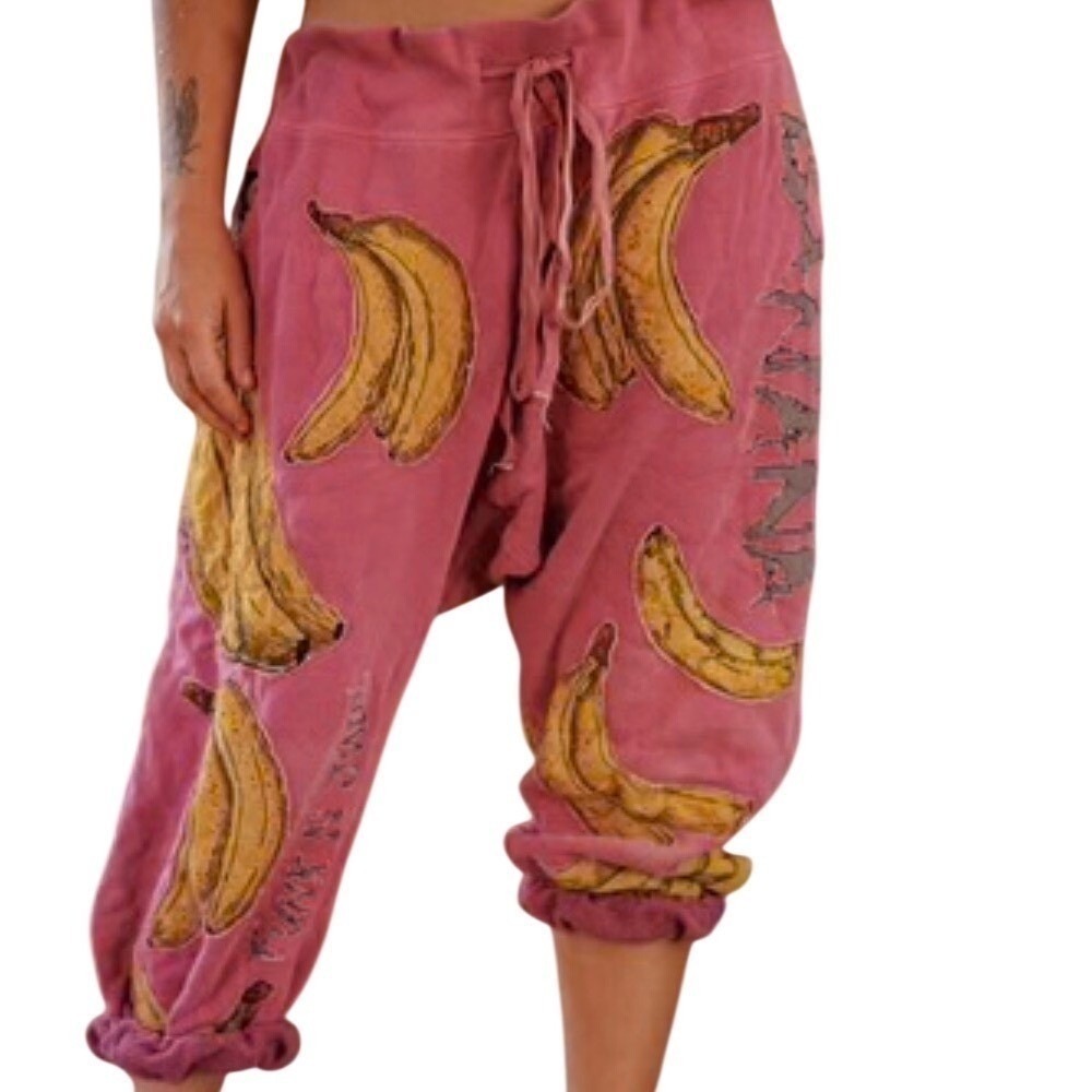 Magnolia Pearl Funk N Junk Banana Pink Guava Sweatpants Joggers NWT SOLD OUT